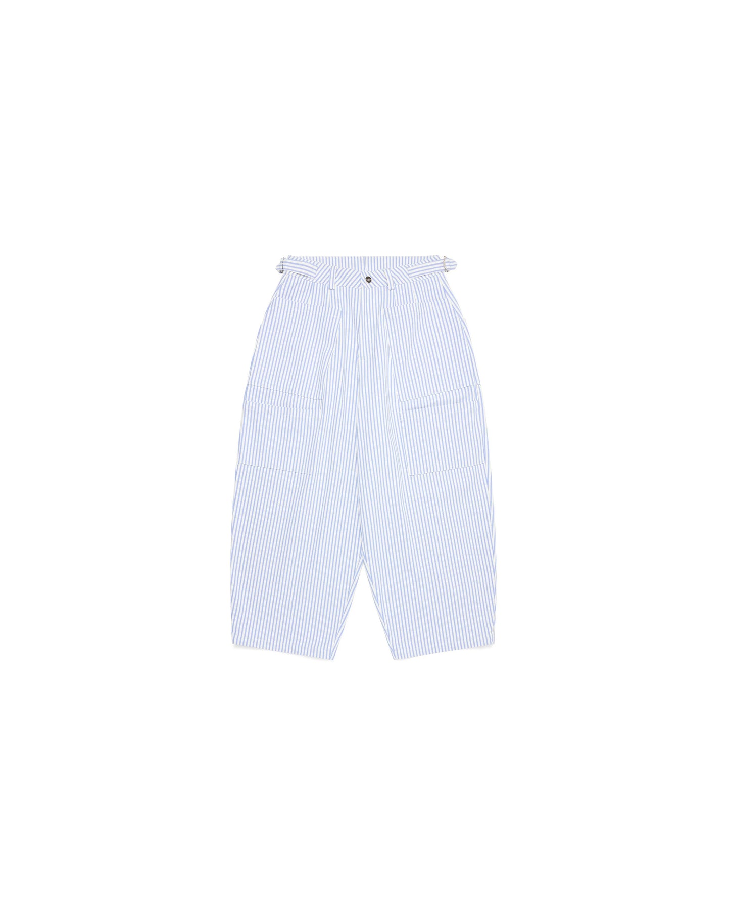 Tomokazu Canvas Balloon Pinstripe Pants