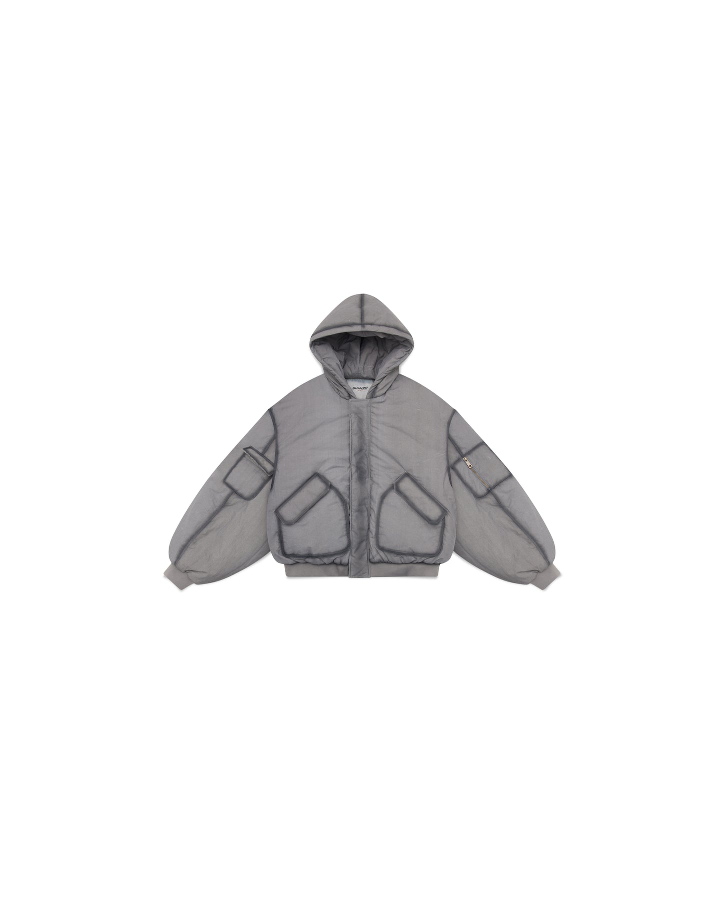 Ishigaki Grey A1 Bomber Puffer Jacket