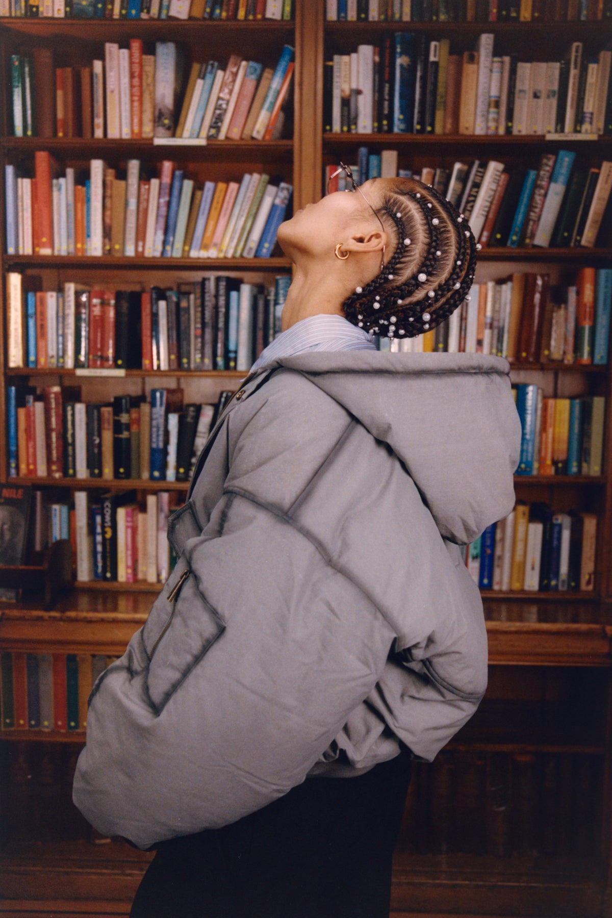 Ishigaki Grey A1 Bomber Puffer Jacket