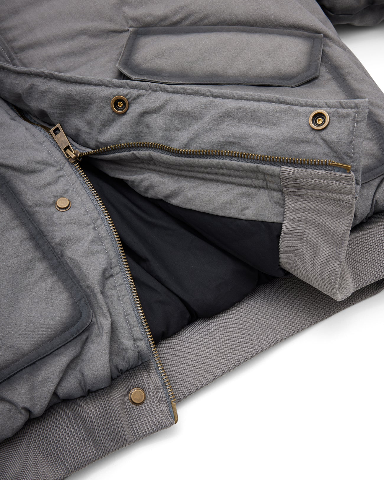 Ishigaki Grey A1 Bomber Puffer Jacket