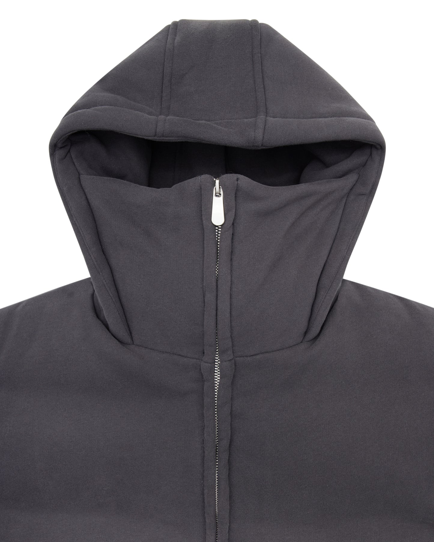 Nichijō Washed Black Cotton Heavyweight Puffer Jacket