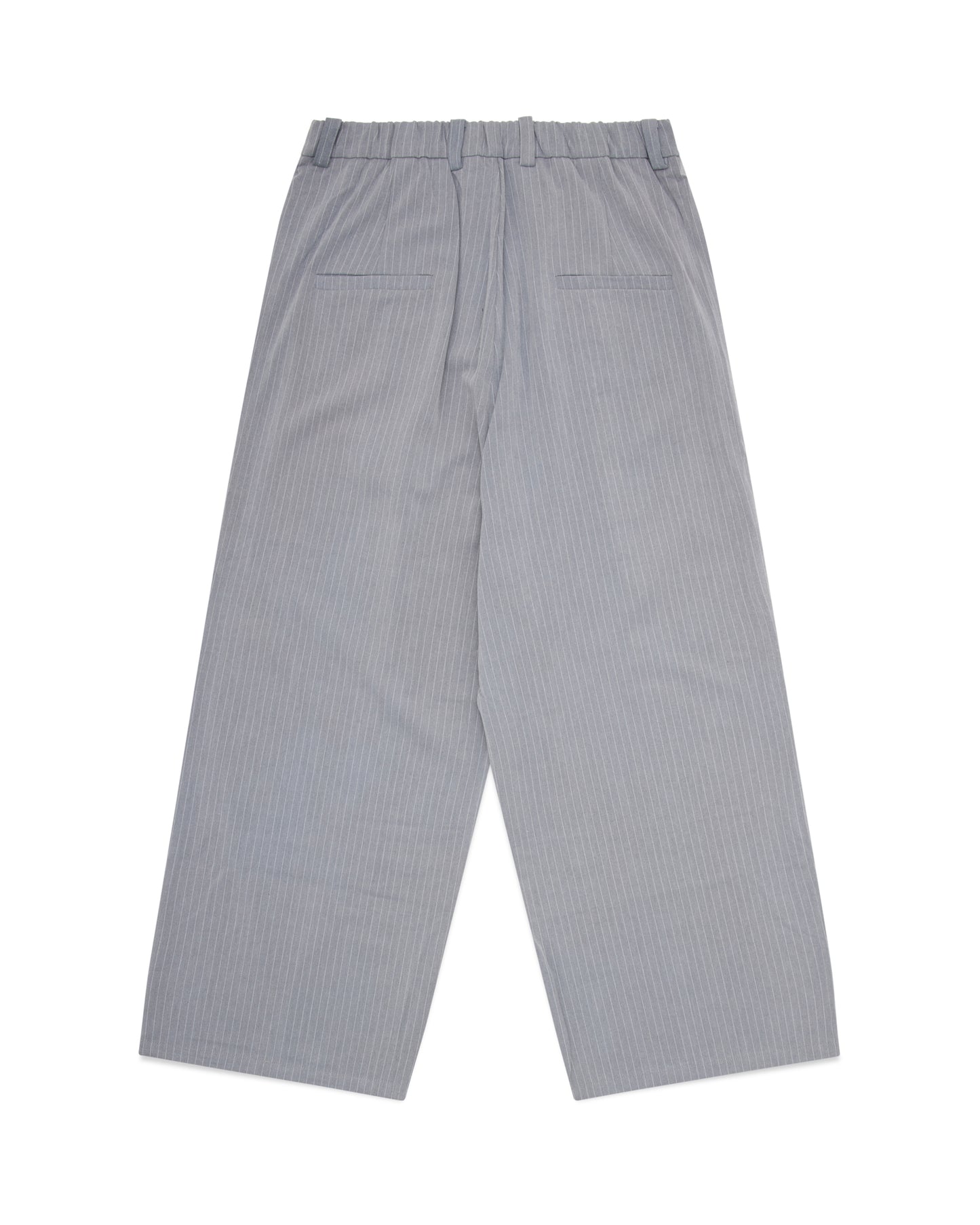 Ukiyo Grey Pleated Wide Leg Pinstripe Pants