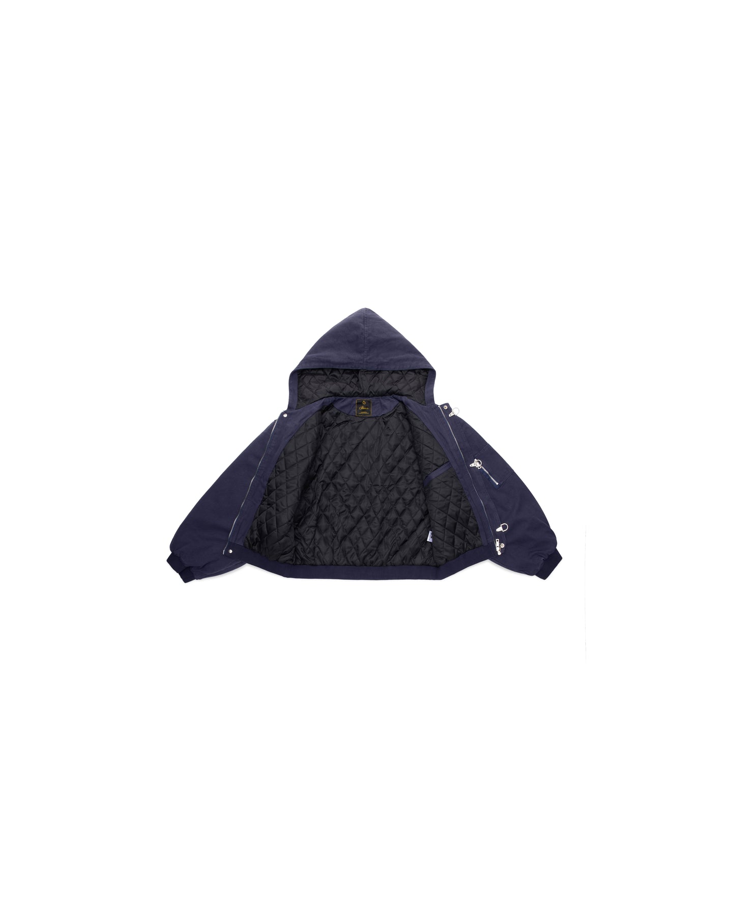 Shige 15oz Navy Canvas Clasp Bomber Jacket