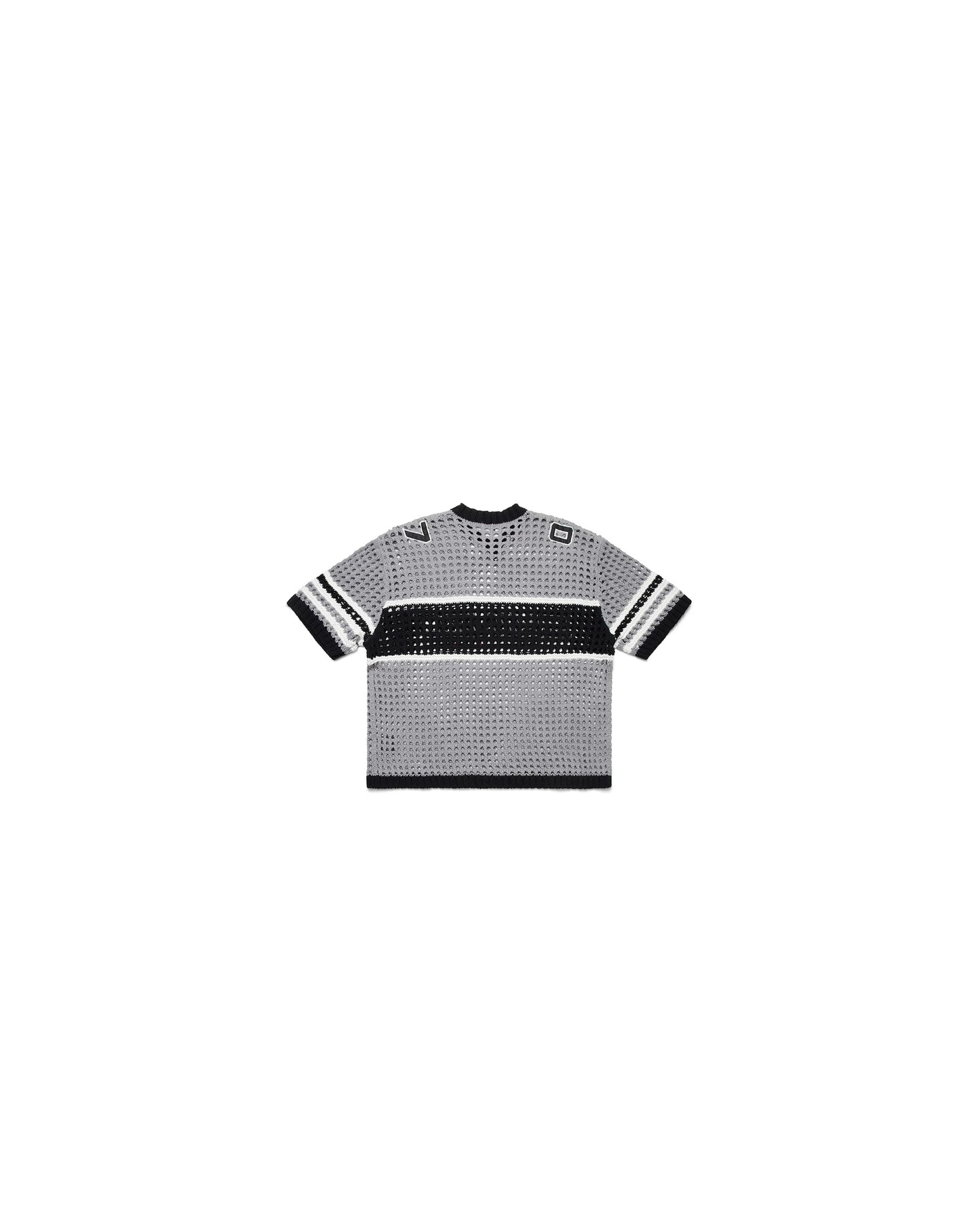 Futtobōru Crochet Knit Jersey Grey