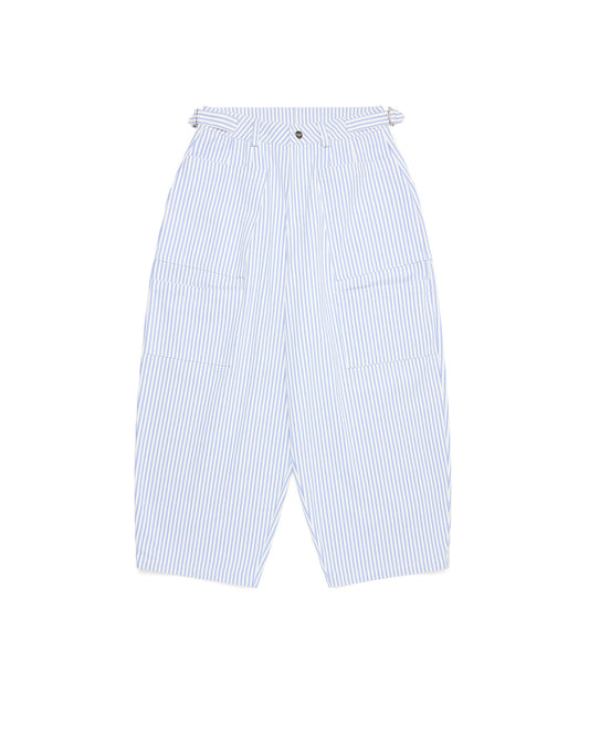 Tomokazu Canvas Balloon Pinstripe Pants