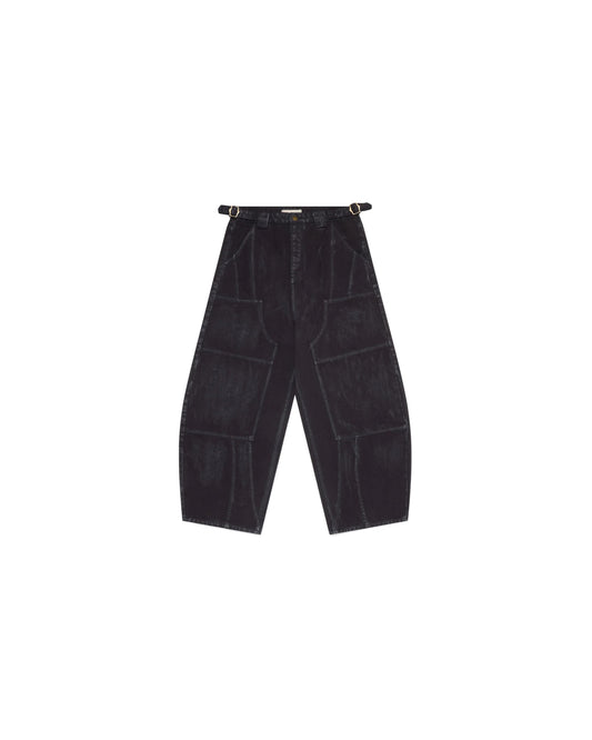 Shokunin 15oz Canvas Double Knee Pants Black