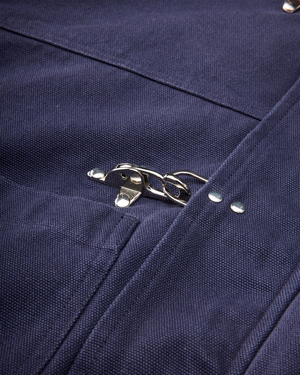 Shige 15oz Navy Canvas Clasp Bomber Jacket