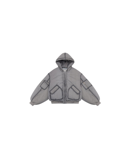 Ishigaki Grey A1 Bomber Puffer Jacket
