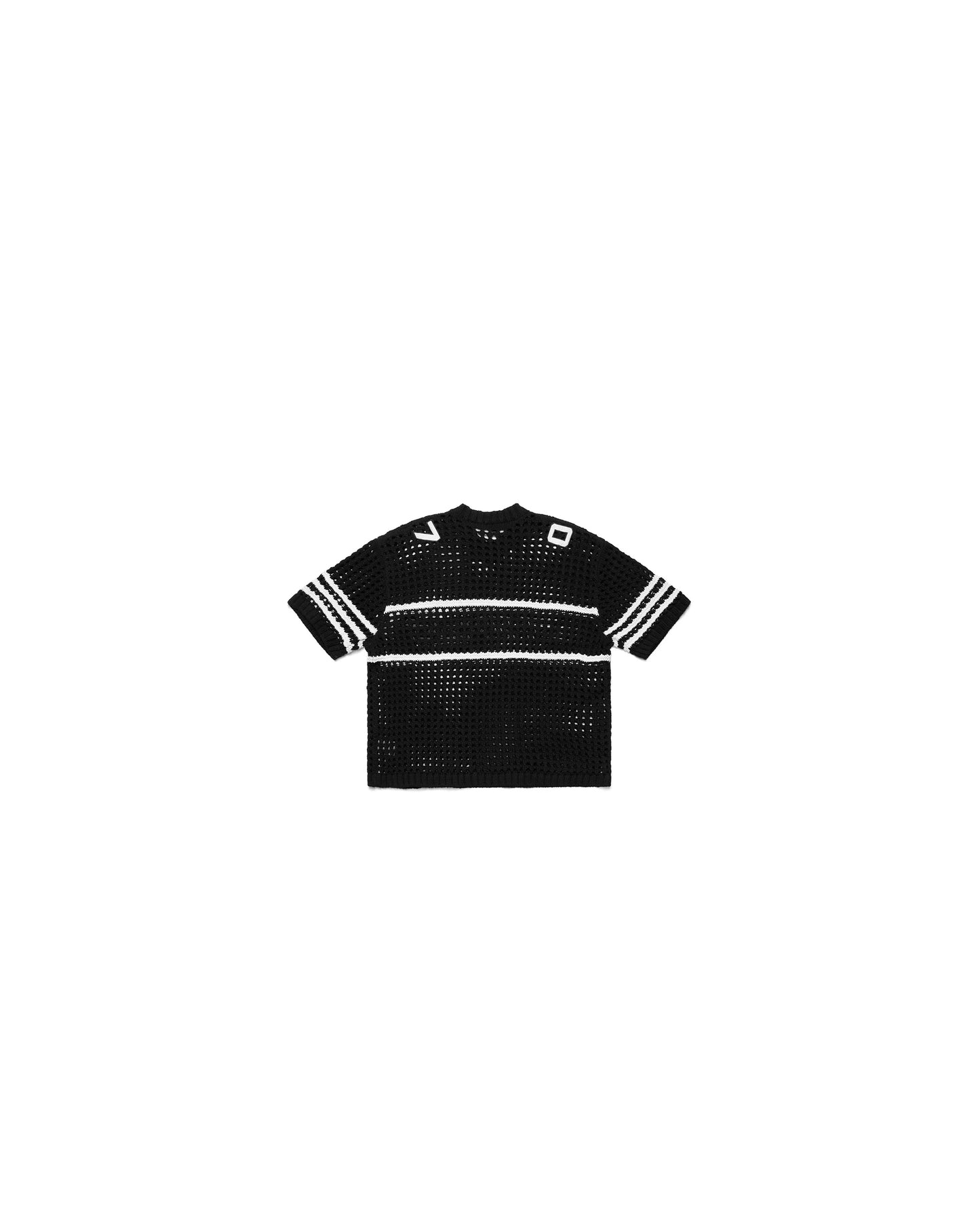 Futtobōru Crochet Knit Jersey Black