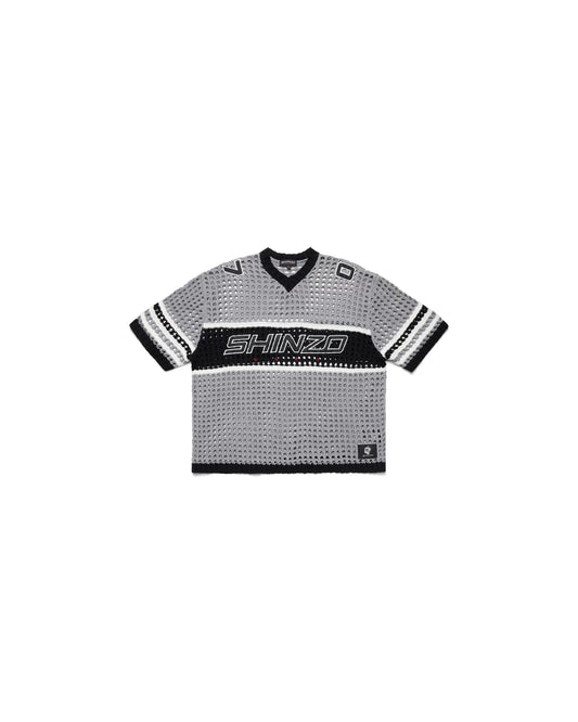Futtobōru Crochet Knit Jersey Grey