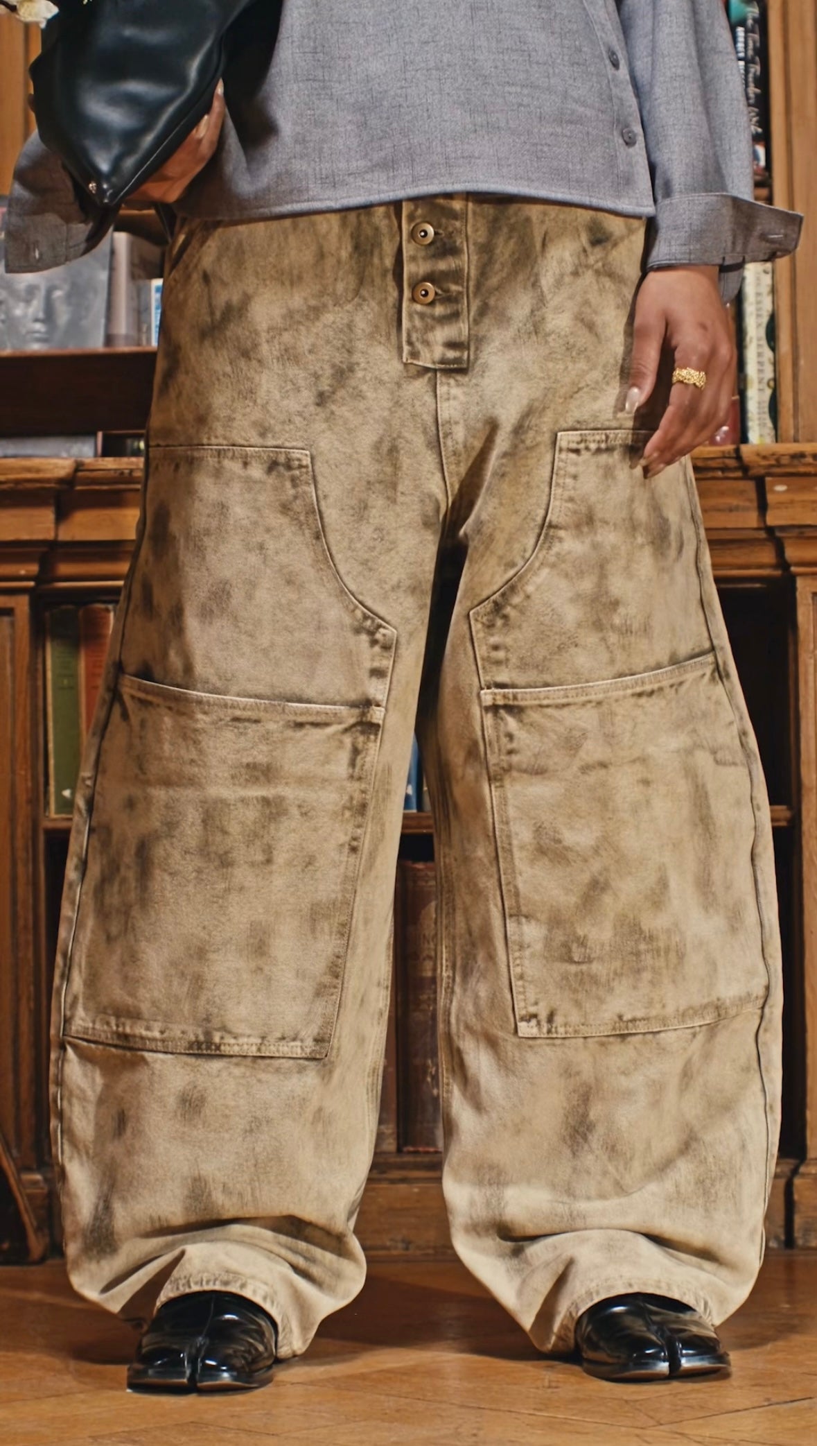 Sagyōgi 15oz Cream Double Knee Canvas Pants