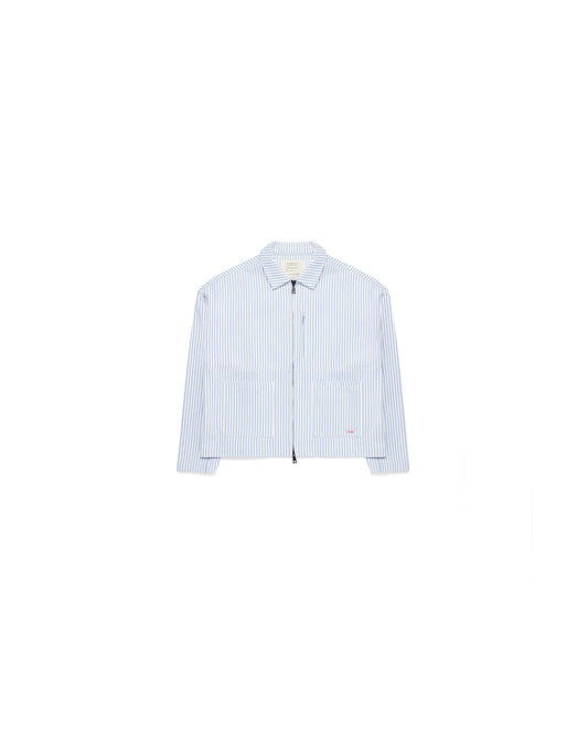 Tomokazu Pinstripe Canvas Workwear Jacket
