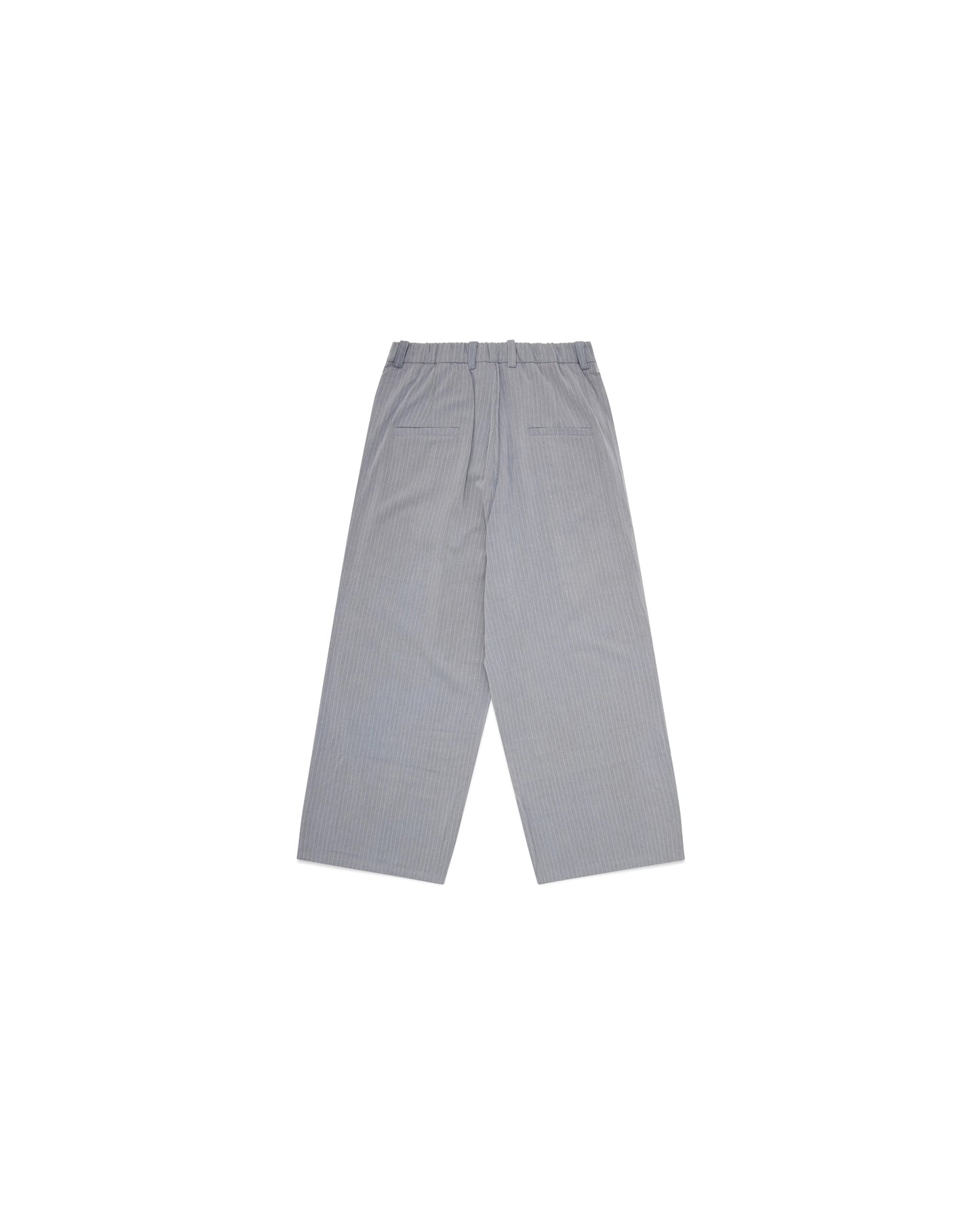 Ukiyo Grey Pleated Wide Leg Pinstripe Pants