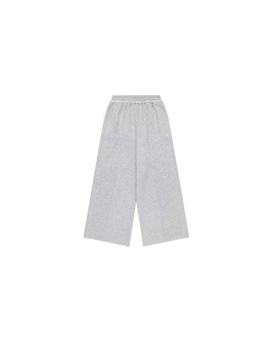Nichijō Wide Leg Light Grey Cotton Sweatpants