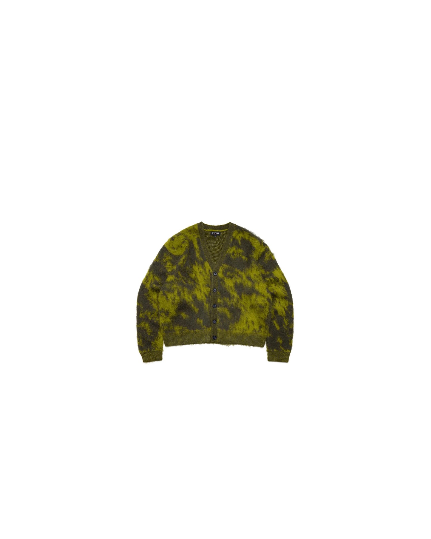Wagara Green Mohair Cardigan