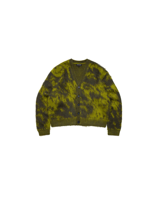 Wagara Green Mohair Cardigan
